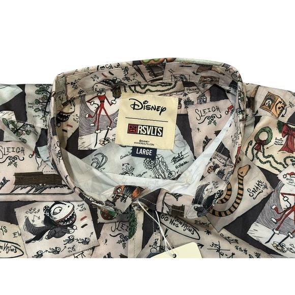 RSVLTS Disney The Nightmare Before‎ ChristmasScreamatics Shirt Size L